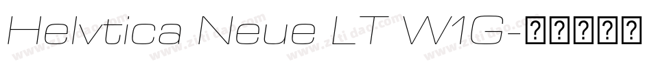 Helvtica Neue LT W1G字体转换